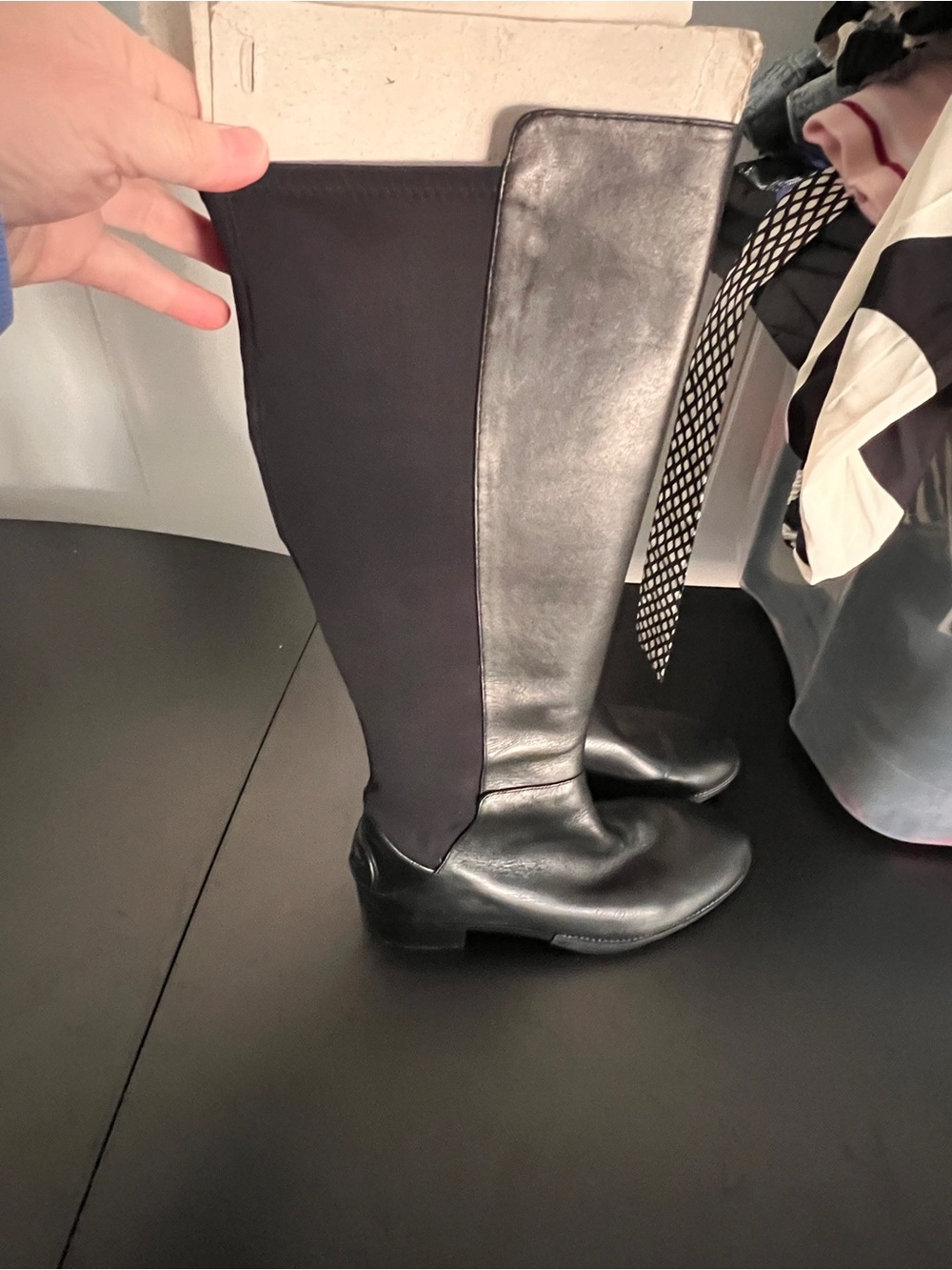 Tory Burch Black knee high boots  Size 9